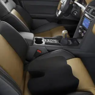 Perna din spuma cu memorie pentru sezut , negru 2