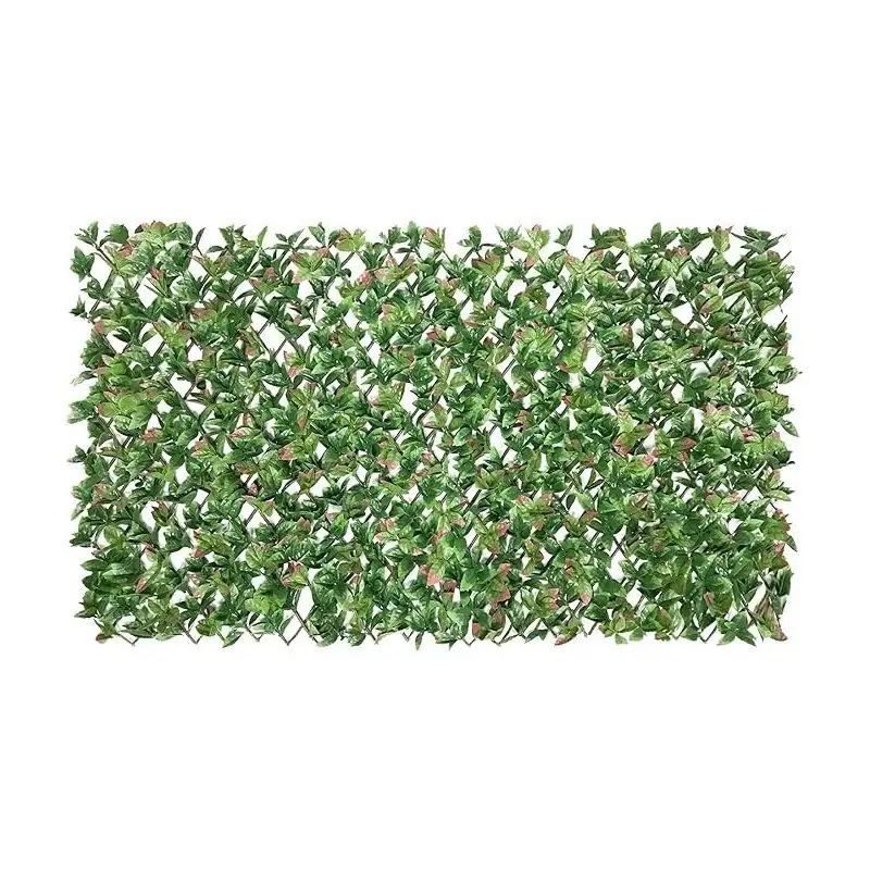 Gard artificial DELUXE cu frunze de Photinia, 160x100cm, posibilitate de extindere pana la 40x230cm