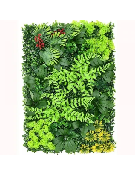 Gard decor cu frunze artificiale si merisoare 40x60cm