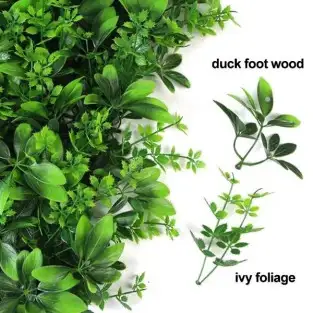 Panou cu frunze luxuriant, artificial 50x50cm 2