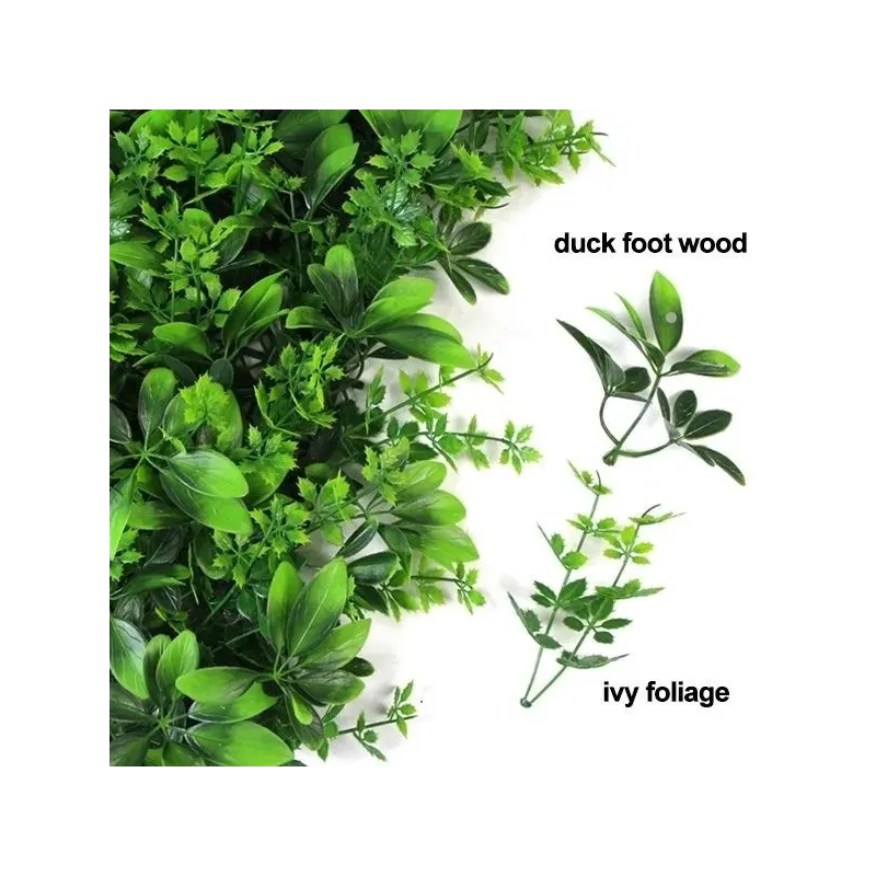 Panou cu frunze luxuriant, artificial 50x50cm