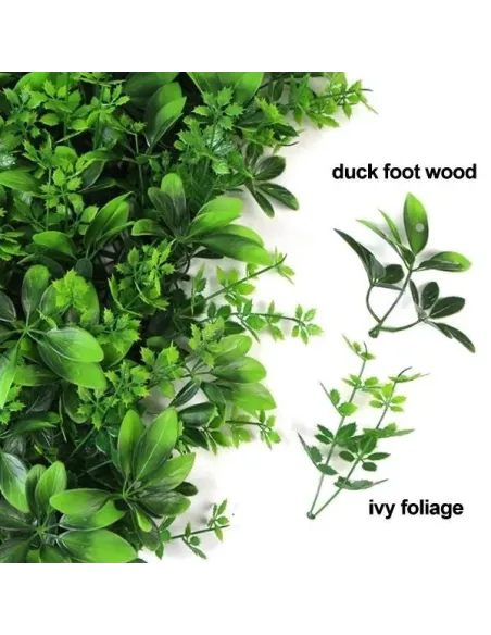 Panou cu frunze luxuriant, artificial 50x50cm