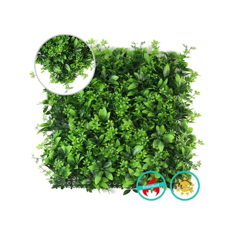 Panou cu frunze luxuriant, artificial 50x50cm