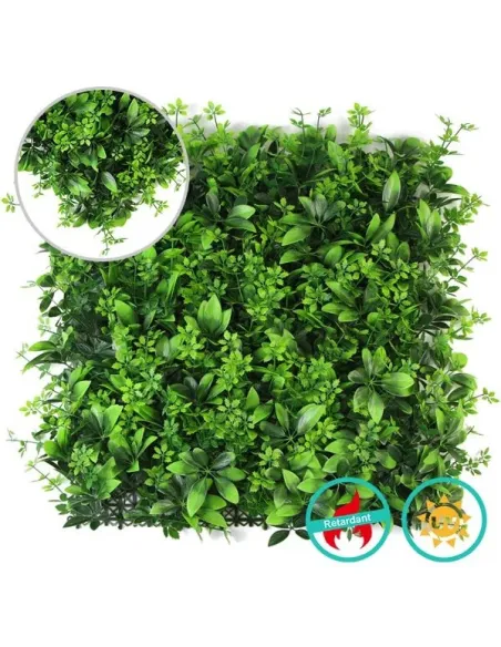 Panou cu frunze luxuriant, artificial 50x50cm