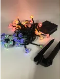 Instalatie solara forma diamant 50 led-uri multicolor
