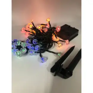 Instalatie solara forma diamant 50 led-uri multicolor 2