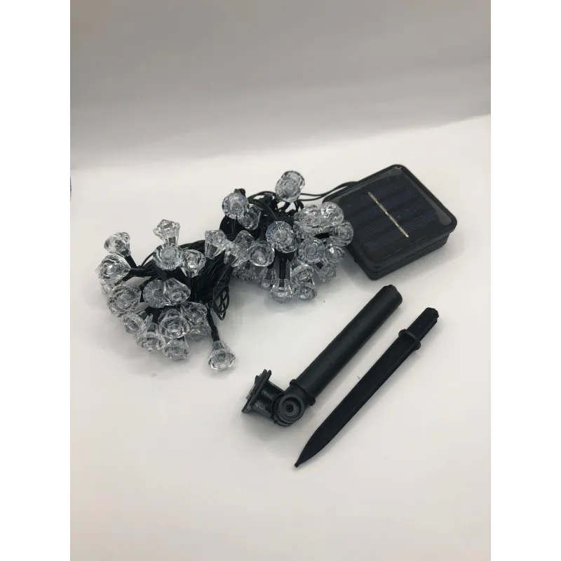 Instalatie solara forma diamant 50 led-uri multicolor