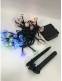 Instalatie solara forma diamant 50 led-uri multicolor
