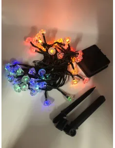 Instalatie solara forma diamant 50 led-uri multicolor