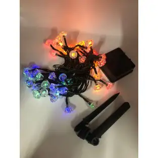 Instalatie solara forma diamant 50 led-uri multicolor