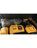 Set Bormasina de impact si masina de insurubat, 2 acumulatori, 36V,8A, Galben,KRAFT ROYAL