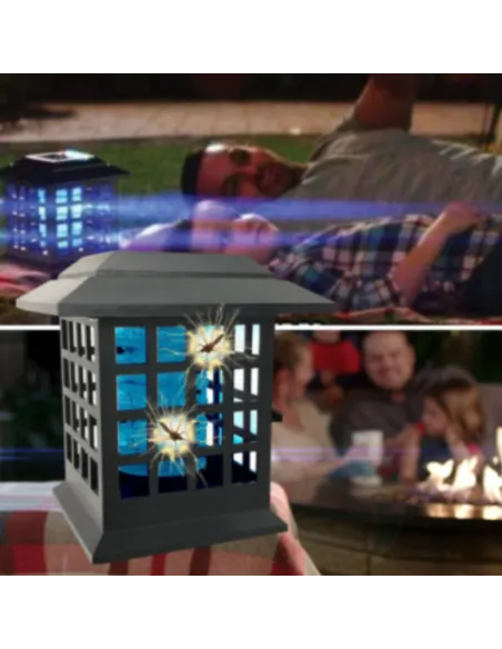 Lampa Solara LED și lumină UV anti insecte Monster zapper