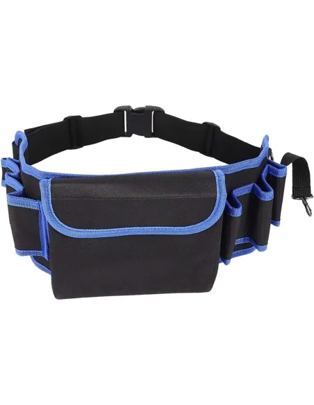 Borseta curea pentru scule profesionala 8 +1, centura port, albastra