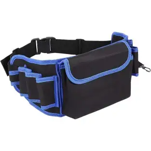Borseta curea pentru scule profesionala 8 +1, centura port, albastra