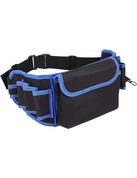 Borseta curea pentru scule profesionala 8 +1, centura port, albastra