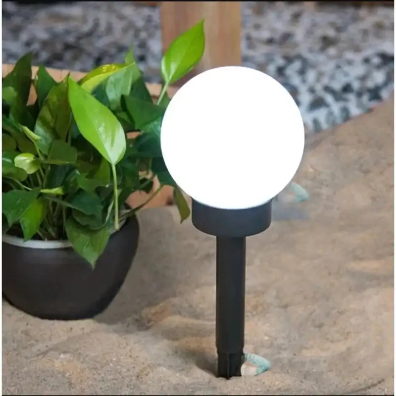 Set 10 x lampa solara, H 34 cm cu senzor de lumina