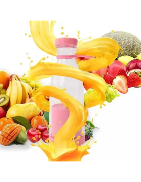 Mini blender portabil cu 6 lame din orel inoxiabil , incarcare usb, 420ml