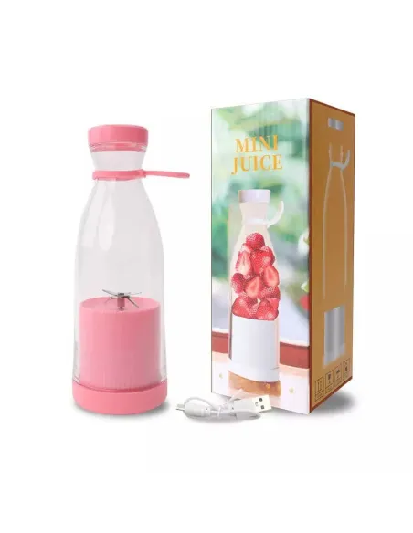 Mini blender portabil cu 6 lame din orel inoxiabil , incarcare usb, 420ml