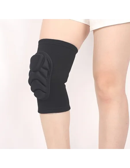 Set 2 x Genunchiere elastice pentru sport culoare negru