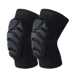Set 2 x Genunchiere elastice pentru sport culoare negru
