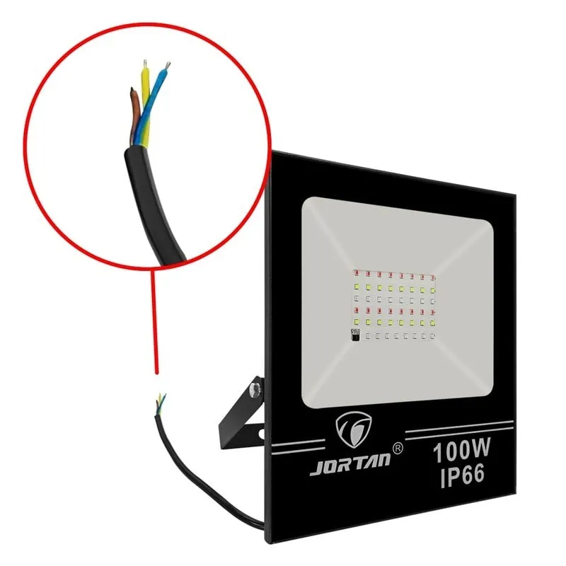Proiector LED RGB, 100W, IP66, cu telecomanda