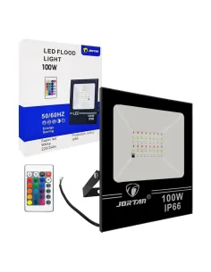 Proiector LED RGB, 50W, IP66, cu telecomanda