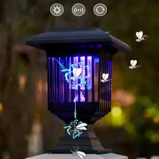 Set 2 x Felinar solar impotriva insectelor, lumina UV 2