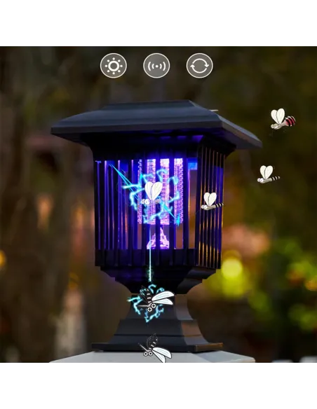 Set 2 x Felinar solar impotriva insectelor, lumina UV