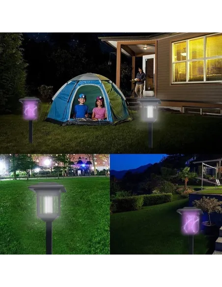 Set 2 x Felinar solar impotriva insectelor, lumina UV