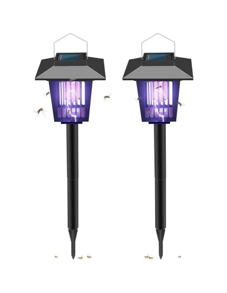Set 2 x Felinar solar impotriva insectelor, lumina UV