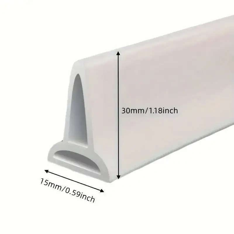 Opritor apa , garnitura silicon flexibil cu banda adeziva, 150cm, alb