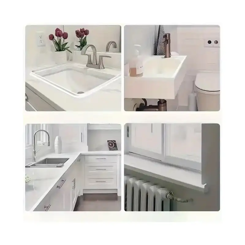 Opritor apa , garnitura silicon flexibil cu banda adeziva, 150cm, alb