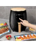 Friteuza fara ulei cu aer cald, Air Fryer 2400 w functie de coacere, prajire 6L + set hartie pentru Air Fryer CADOU