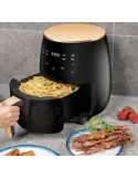 Friteuza fara ulei cu aer cald, Air Fryer 2400 w functie de coacere, prajire 6L + set hartie pentru Air Fryer CADOU