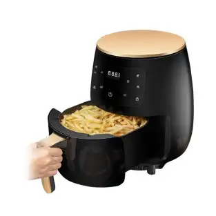 Friteuza fara ulei cu aer cald, Air Fryer 2400 w functie de coacere, prajire 6L + set hartie pentru Air Fryer CADOU 2