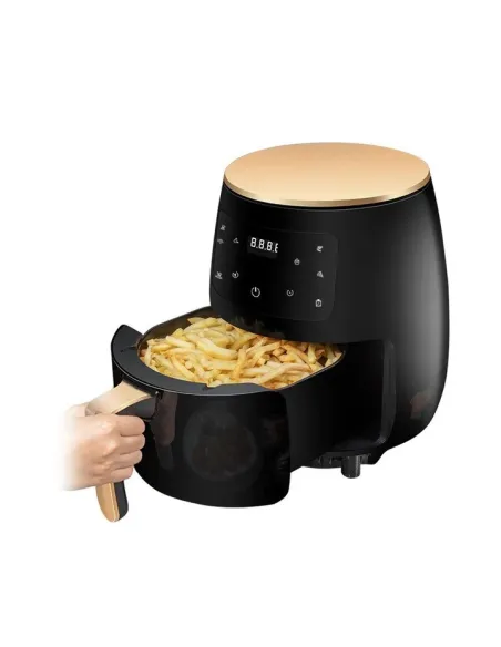 Friteuza fara ulei cu aer cald, Air Fryer 2400 w functie de coacere, prajire 6L + set hartie pentru Air Fryer CADOU