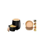 Friteuza fara ulei cu aer cald, Air Fryer 2400 w functie de coacere, prajire 6L + set hartie pentru Air Fryer CADOU