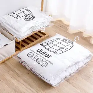 Set 10 x Saci de vidat 70x 90cm cu agatatoare pentru imbracaminte 2