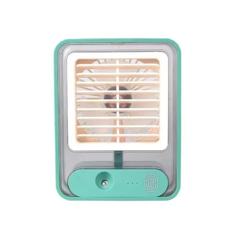 Mini aer conditionat cu ventilatie, 3 viteze de racire, baterie reincarcabila culoare portocaliu