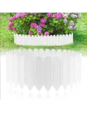 Set 12 bucati gard decorativ pentru gradina culoare alb 1.2m x 22cm