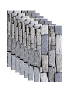 Set 10 x tapet autoadeziv decorativ 30x60 model caramida gri