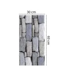 Set 10 x tapet autoadeziv decorativ 30x60 model caramida gri