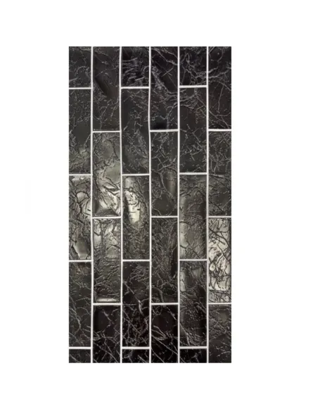 Set 10 x tapet autoadeziv decorativ 30x60 model caramida neagra