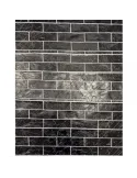 Set 10 x tapet autoadeziv decorativ 30x60 model caramida neagra