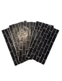 Set 10 x tapet autoadeziv decorativ 30x60 model caramida neagra