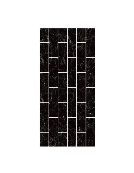 Set 10 x tapet autoadeziv decorativ 30x60 model caramida neagra