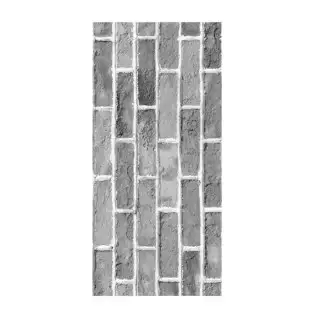 Set 10 x tapet autoadeziv decorativ 30x60 model caramida gri-alb