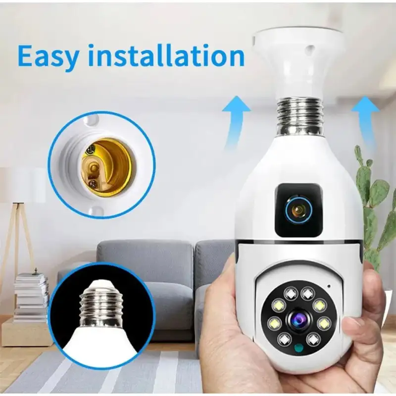 Camera dubla de supraveghere in bec, Wi-Fi Jortan, JTZ-9696, night vision + Card memorie 32gb