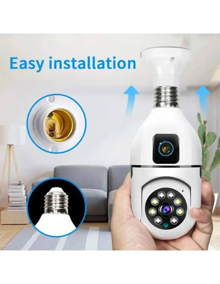 Camera dubla de supraveghere in bec, Wi-Fi Jortan, JTZ-9696, night vision + Card memorie 32gb