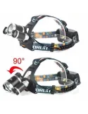 Lanterna de cap 3 x Led Cree XML, T6, frontala